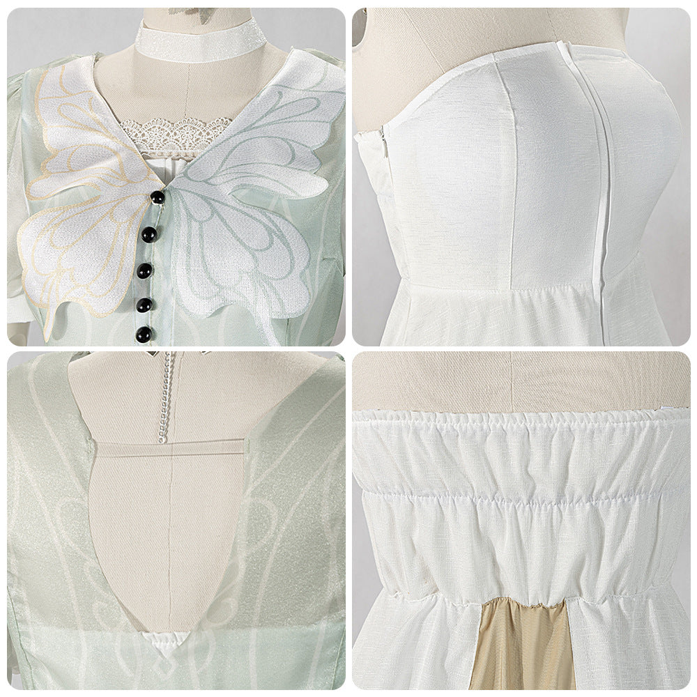 World Project Higashi Shigure Ena 2D Cos Anime Game Costume Women's Dress Set - Halloweez