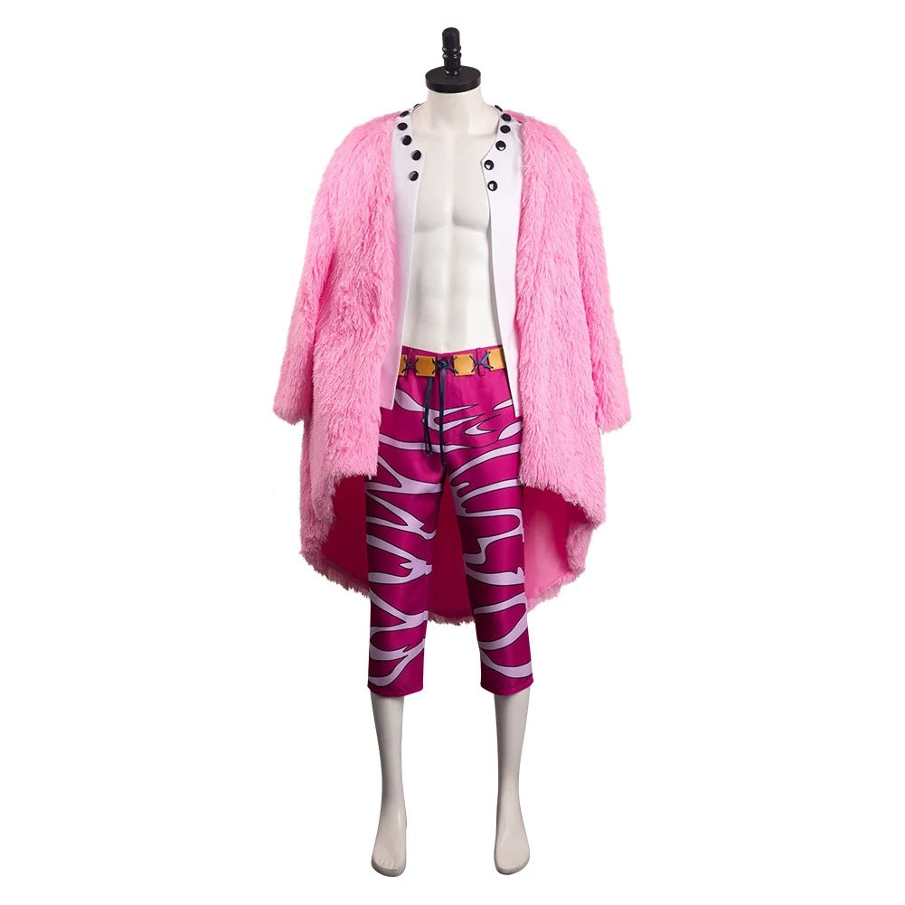 Donquixote Doflamingo Cosplay Costume One Piece Anime Role Play Outfit Full Set - Halloweez