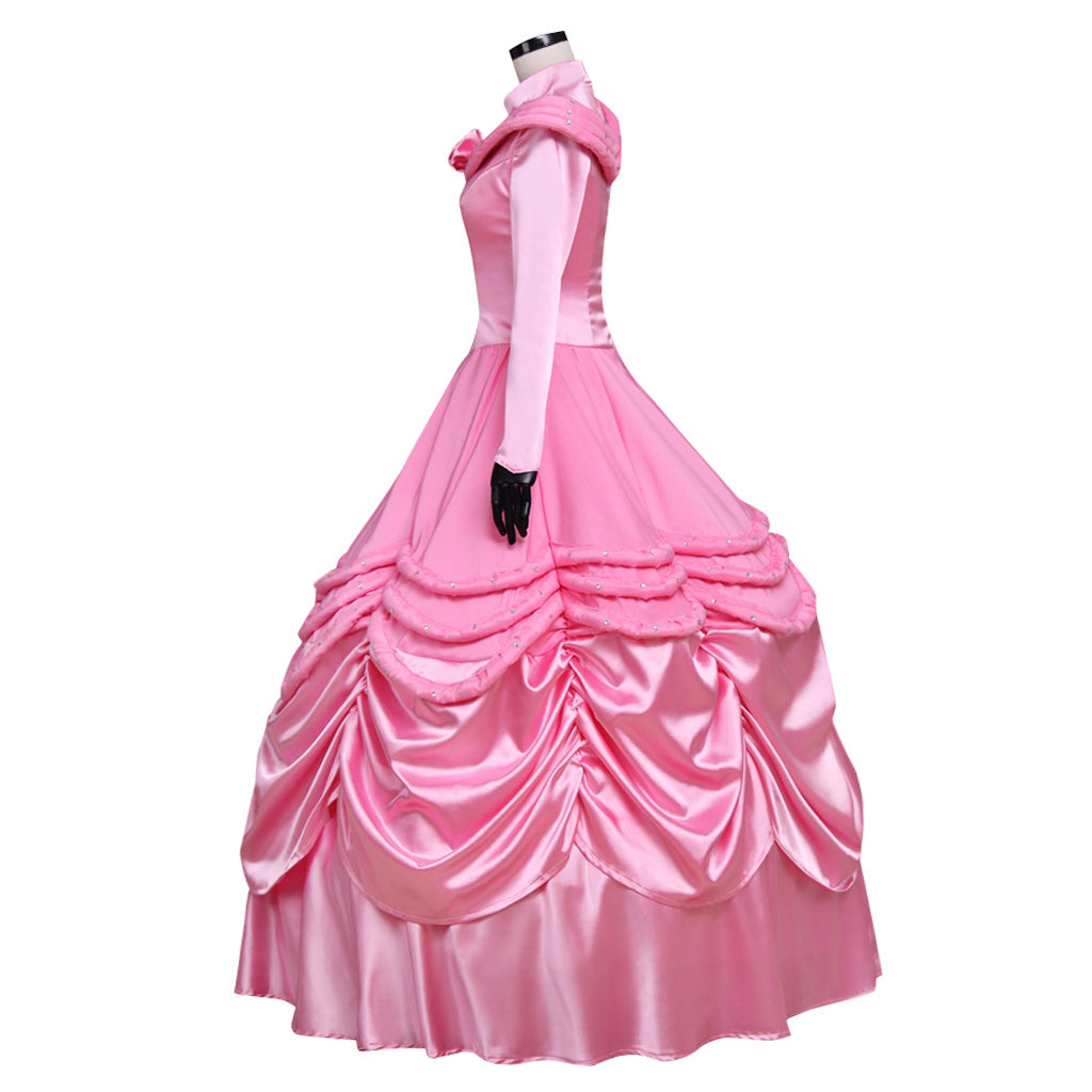 Costume de cosplay Belle pour Halloween | Robe de princesse Disney enchanteresse pour Halloween et cosplay