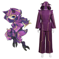 Halloweez Kennen Cosplay Outfit - Purple Battle Uniform with Hat - Halloweez