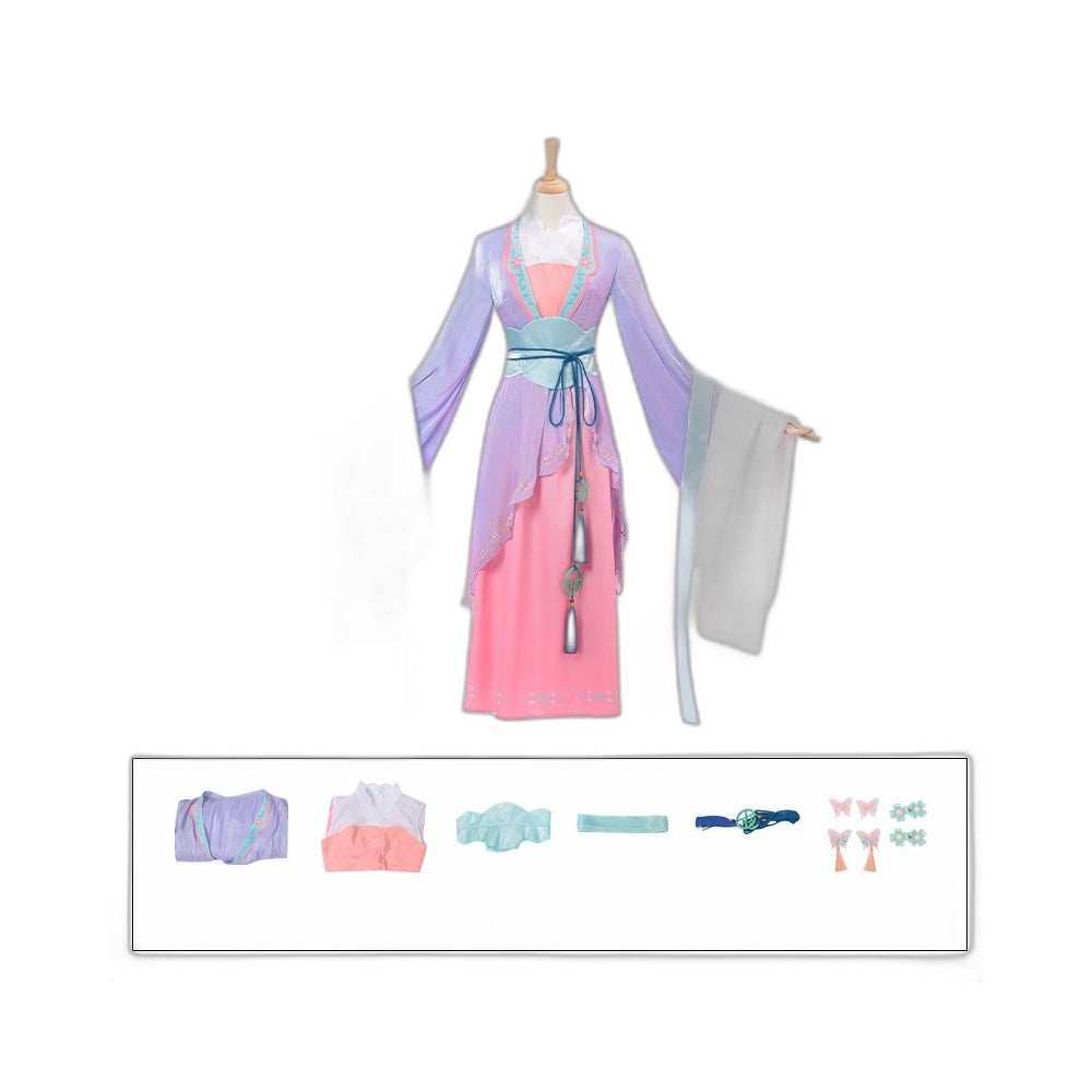 Luo Tianyi COS Costume Collaboration Huangmei Opera The Heavenly Match Hanfu Cosplay Role Play Anime Game Costume - Halloweez