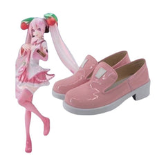 1550VOCALOID Hatsune Miku Sakura Future Cosplay Shoes for Anime Conventions - Halloweez