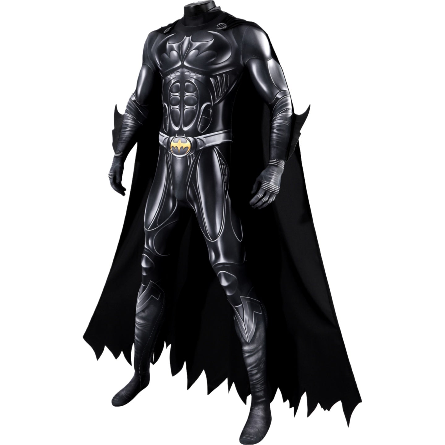 Batman Forever Bruce Wayne Black Tactical Cosplay Costume - Halloweez