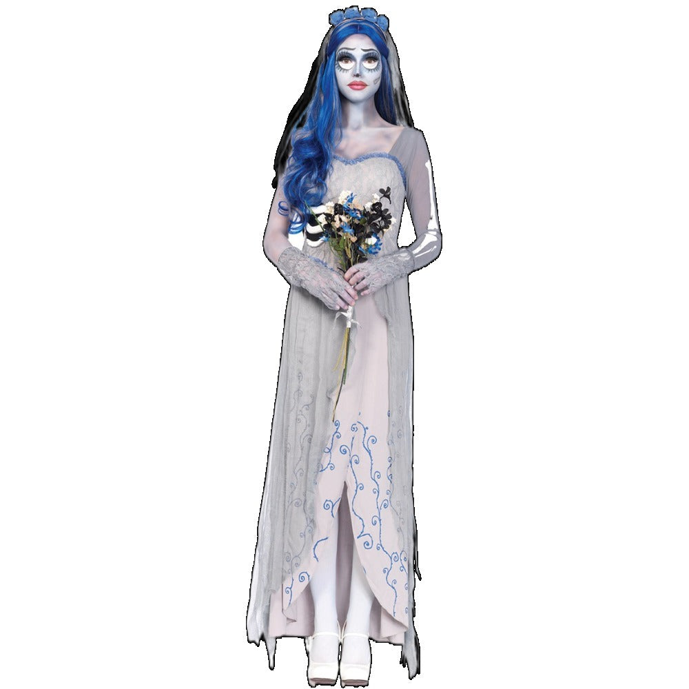 New Halloween Costume – Horror Ghost Bride Dress, Zombie Outfit for Cosplay, Themed Parties & Performances - Halloweez