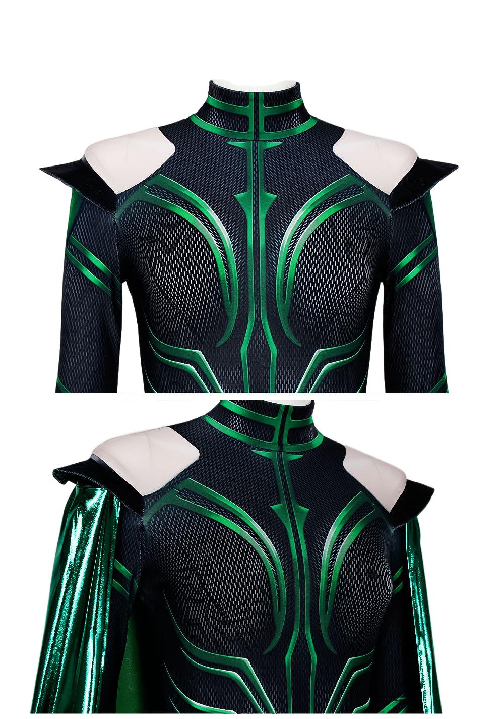 Thor Ragnarok Hela Goddess of Death Cosplay Costume - Tight Suit for Halloween