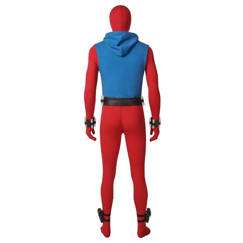 Halloweez Scarlet Spider Ben Reilly Cosplay Costume - Premium Spider-Verse Suit