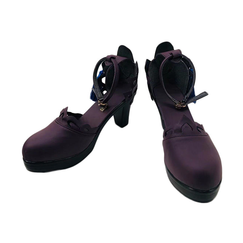 Genshin Impact Keqing Cosplay Shoes for Anime Conventions and Performances - Halloweez