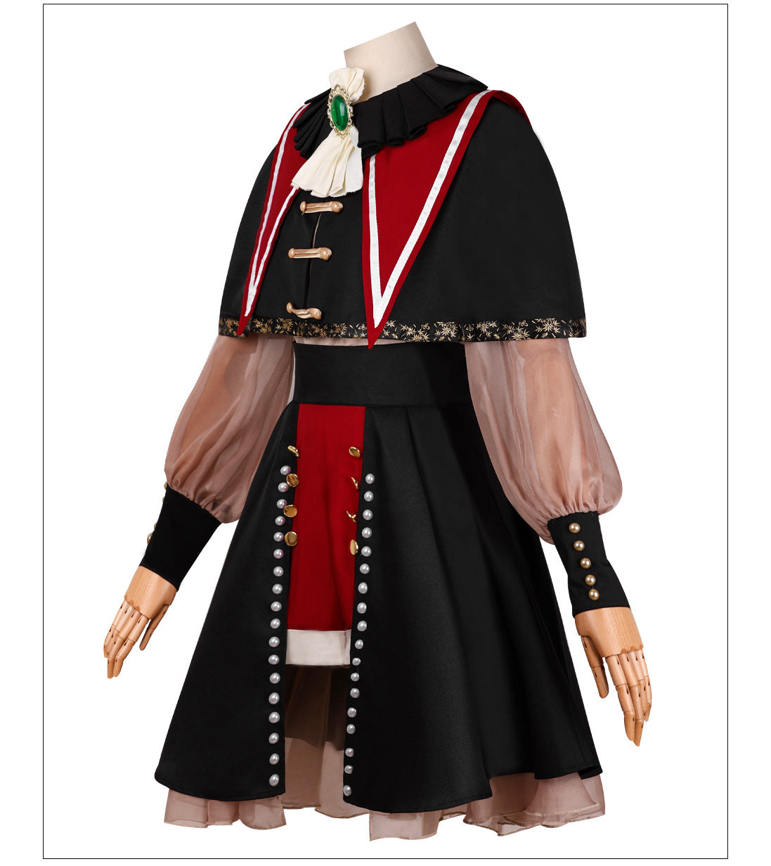 BanG Dream! Ave Mujica 2D Anime Wakaba Mutsumi Cosplay Costume for Women - Halloweez