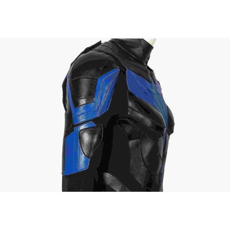 Disfraz de Cosplay de cuero PU de Nightwing para Halloween para un estilo de fiesta y Halloween inigualable