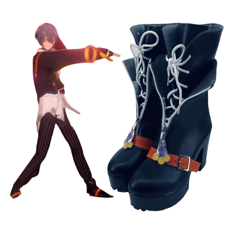Ensemble Stars Kohaku Sakuuma Spider Halloween Cosplay Shoes for Anime Expo Performance - Halloweez