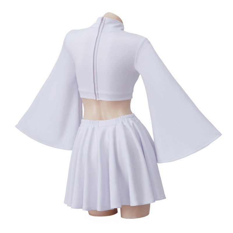 Star Wars Princess Leia White Dress Cosplay Costume - Movie Role Play Outfit - Halloweez