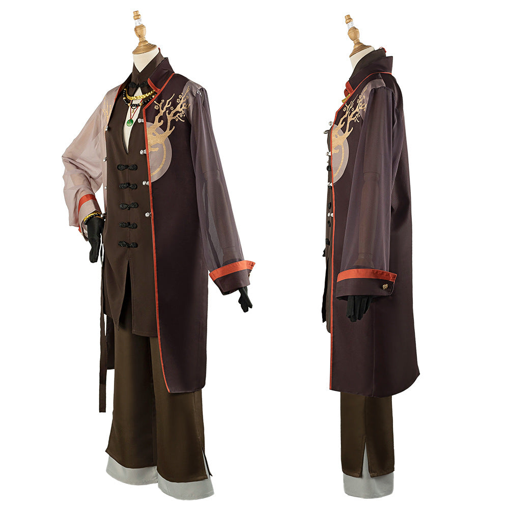 18TRIP Game Deer Gift Light Black Mafia District Chief Cosplay Costume Anime Men and Women Color Matching Suit - Halloweez