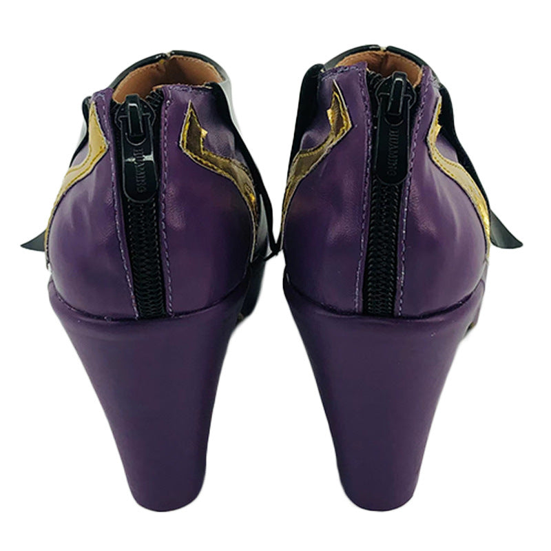 Genshin Impact Keqing Cosplay Shoes - Custom Made for Anime Conventions - Halloweez