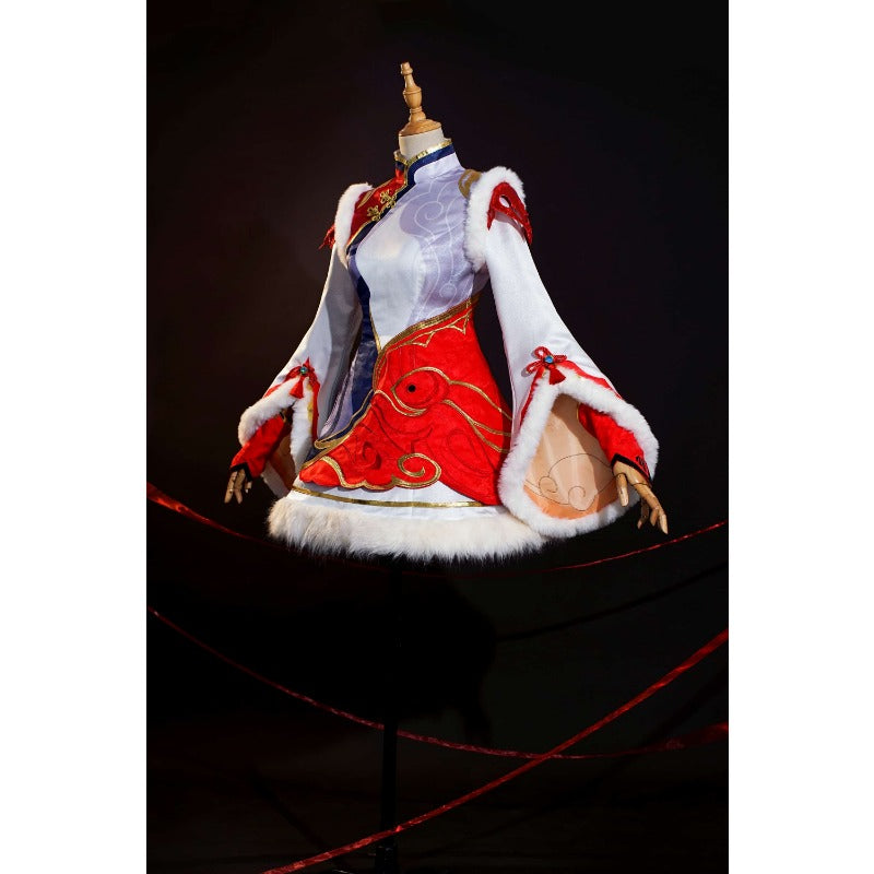 Superbe robe de cosplay de Seraphine pour Halloween pour femme