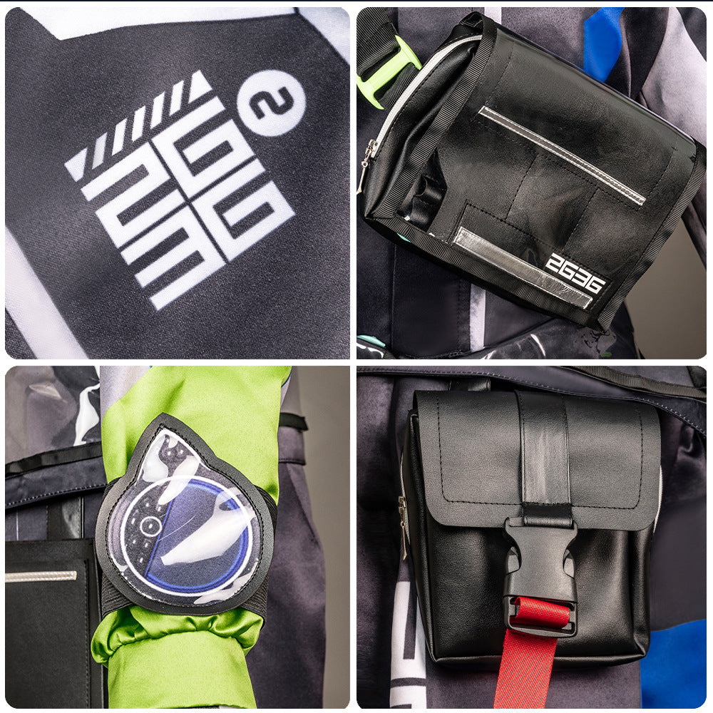 Vtuber Nijisanji Hero Ibrahim Cosplay Costume Set for Anime Game Fans - Halloweez