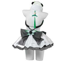 Naraka: Bladepoint Shen Miao Cosplay Costume - Green Field Guardian Bamboo Cute Guest Panda Outfit - Halloweez