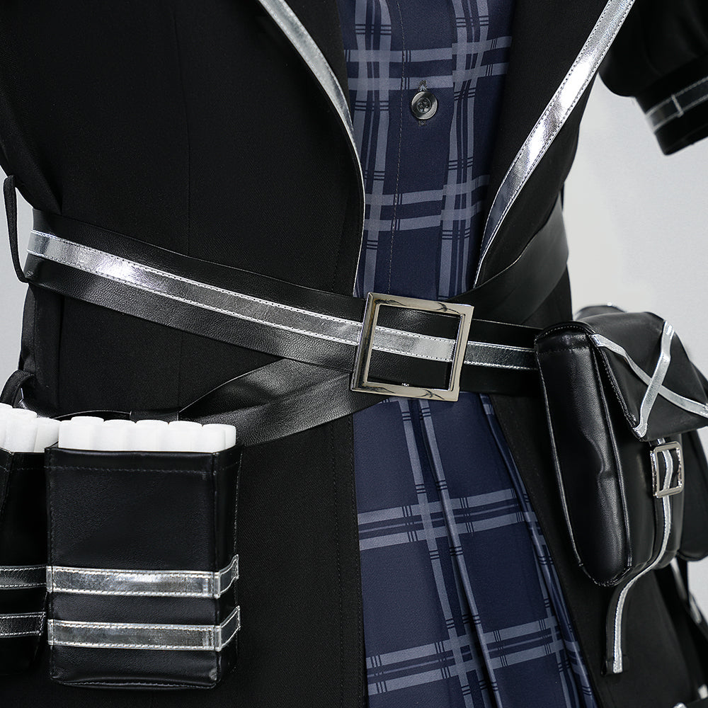 Mahou Shoujo Lyrical Nanoha: Fate Testarossa - Kurobe Nanoha Kasumi Complete Cosplay Costume Set - Halloweez