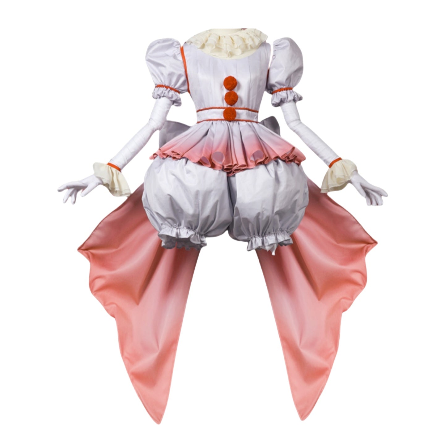 Pennywise Female Cosplay Costume from It (2017) Movie - High Quality Material - Halloweez