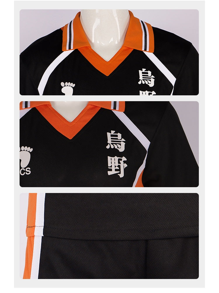 Volleyball Boy cosplay Karasuno High School No.10 jersey Hinata Shoyo cosplay anime role-playing costume