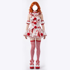 Terrifier Clown Cosplay Costume Custom For Halloween Horror Party