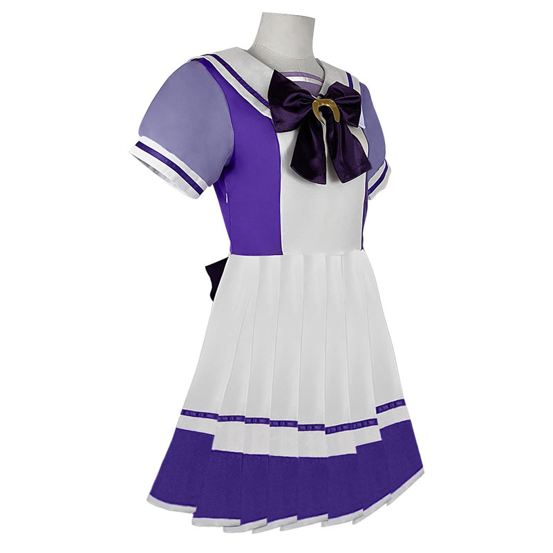 Uma Musume cosplay costume Tracen Academy uniform sailor collar cute style dress - Halloweez