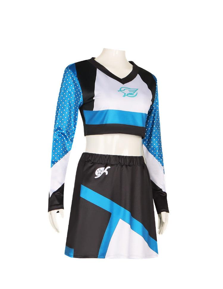 Cheerleader Performance Costume Maddy Outfit from Euphoria TV Show Cosplay Dance Dress - Halloweez