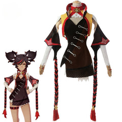 Halloweez Xinyan Cosplay Costume - Genshin Impact Inspired Sexy Halloween Outfit for Women - Halloweez
