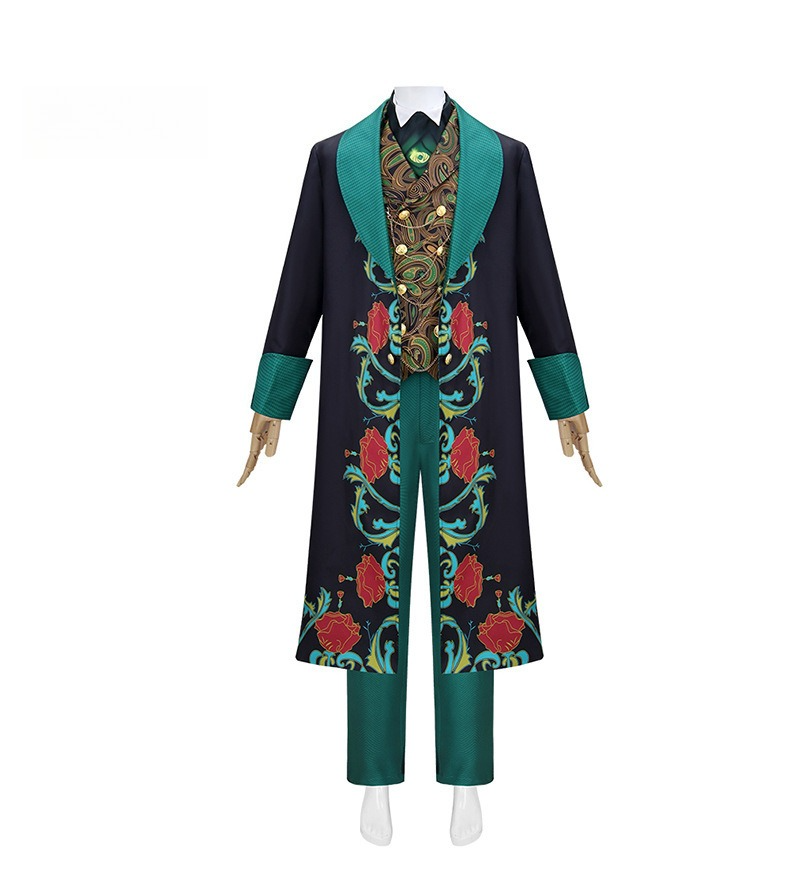 Wicked: For Good Madame Morrible Dark Green Long Dress Cosplay Outfit for Wizard of Oz Fans - Halloweez