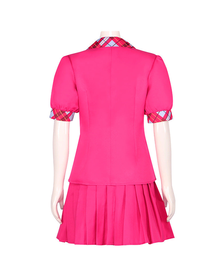 Princess Charm School Sophia, Haley School Uniform Cosplay Red Dress - Anime Cosplay Costume