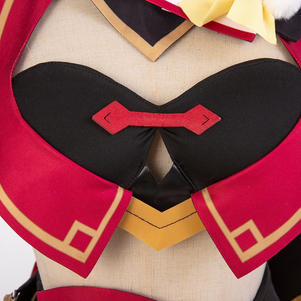 Disfraz de cosplay de Halloween de Yanfei: atuendo inspirado en Genshin Impact de alta calidad para entusiastas del anime