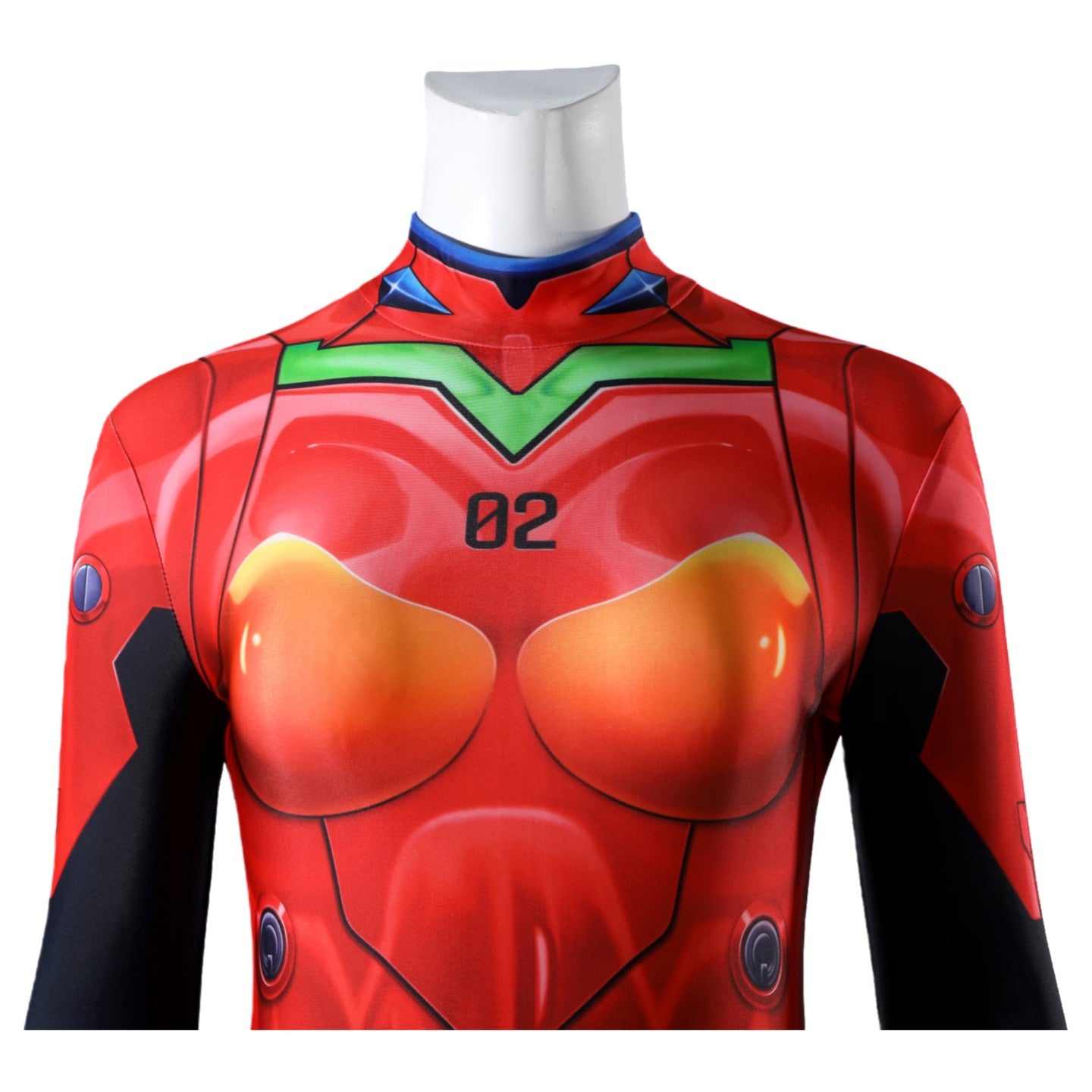 Neon Genesis Evangelion Asuka Langley EVA-02 Plug Suit Cosplay Costume - Halloweez