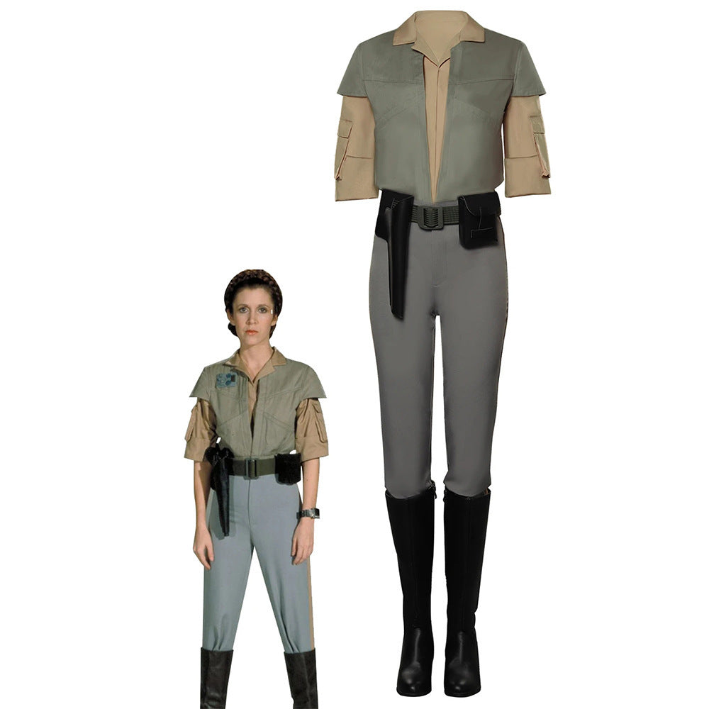 Leia Organa Solo Star Wars Return of the Jedi Cosplay Costume - Halloweez