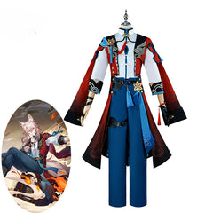 Traje de cosplay de Jiaoqiu para Halloween: traje de hombre de Jiaoqiu, sanador de Foxian, para eventos temáticos