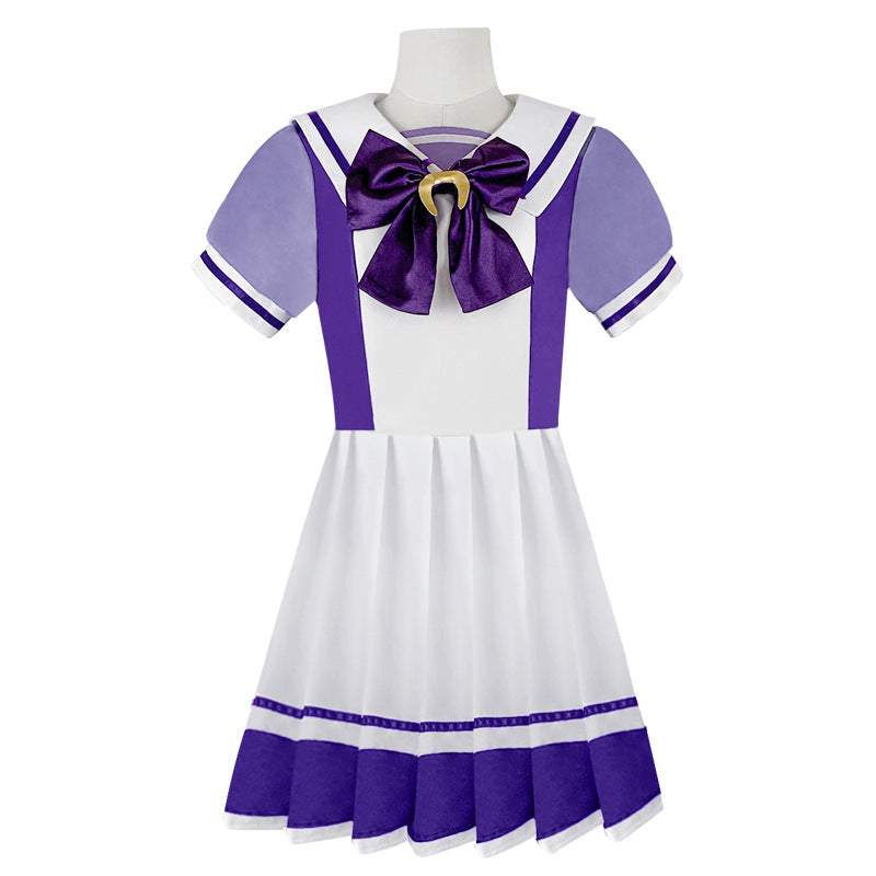 Uma Musume cosplay costume Tracen Academy uniform sailor collar cute style dress - Halloweez