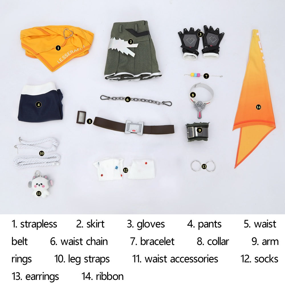 Overwatch Mercy Cosplay Costume - Lesserafim Collaboration Angel Set for Girl Group Fans - Halloweez