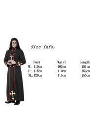 Wizard Black Robe Vampire Cosplay Costume for Halloween Couples 2020 New - Halloweez