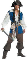 Pirates of the Caribbean Captain Jack Sparrow Cosplay Costume for Men - Halloween Movie Role Play Outfit - Halloweez