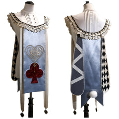 Original Lolita Chess Board Print Dress with Graff Collar Prince Cosplay Costume - Card Character Doll Inspired Outfit - Halloweez