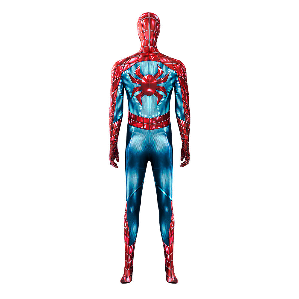 Marvel Spider-Man 2 Peter Parker Cosplay Costume - Halloweez Halloween Battle Suit Blue Red Bodysuit