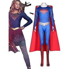 Superman & Lois Cosplay Costume - Superman Bodysuit with Cape for Halloween