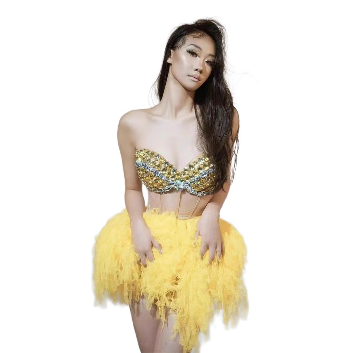 Sexy Acrylic Multi-Color Halter Body Chain Top Vest - Perfect for Cosplay, Rave, and Festival Wear - Halloweez