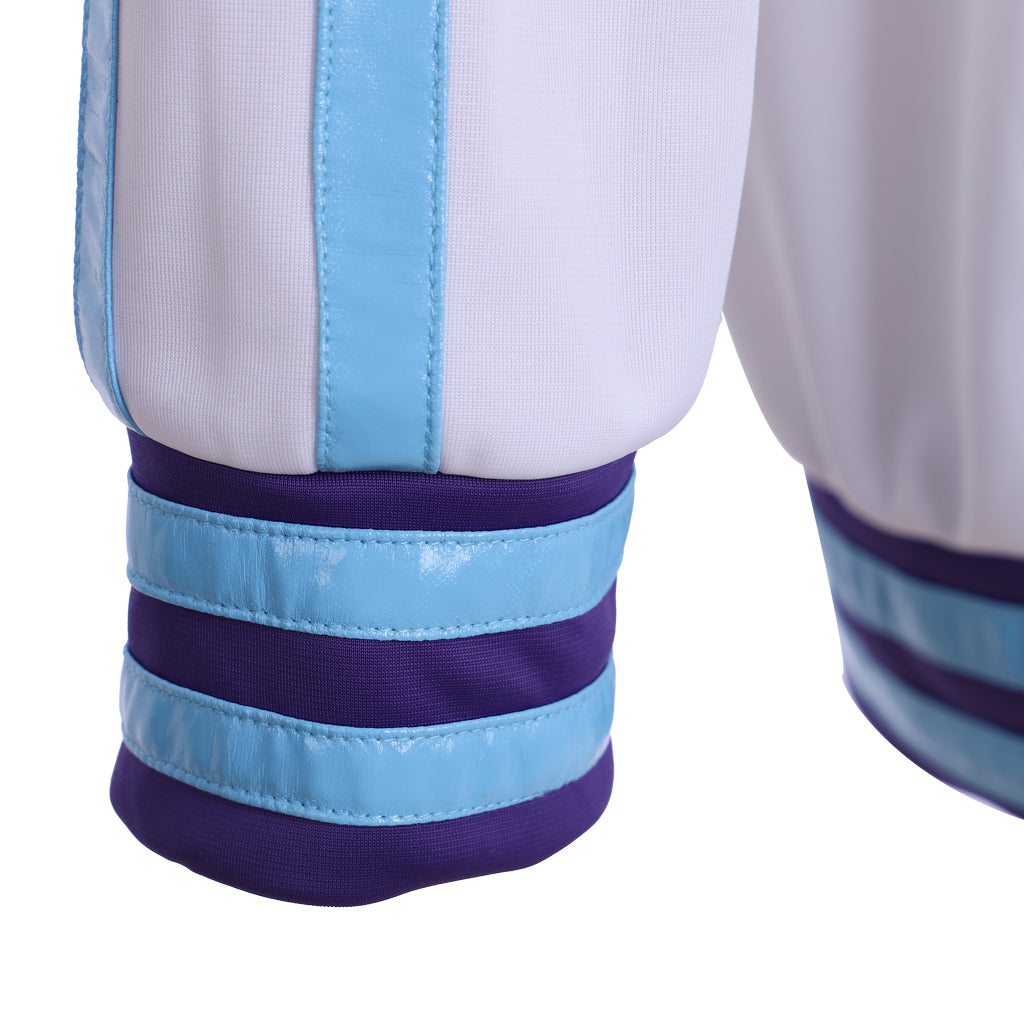 Halloweez Neptunia Cosplay Jacket | Purple Heart Zip-Up Hoodie | Unisex Cosplay Wear