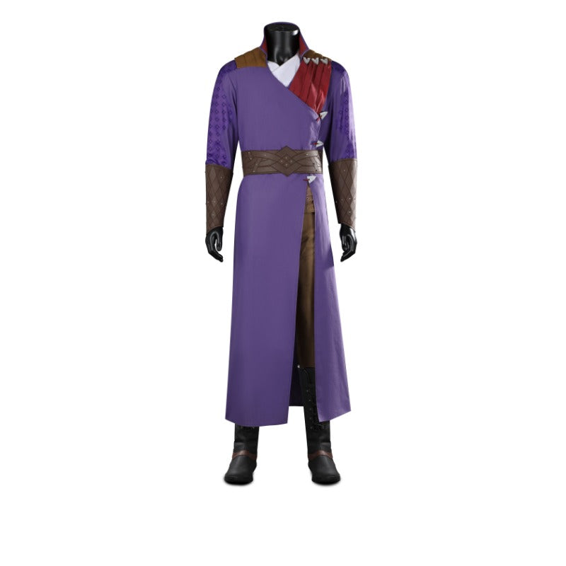 Halloweez Dekarios Cosplay Costume - Baldur's Gate Inspired Purple Uniform Full Set for Halloween