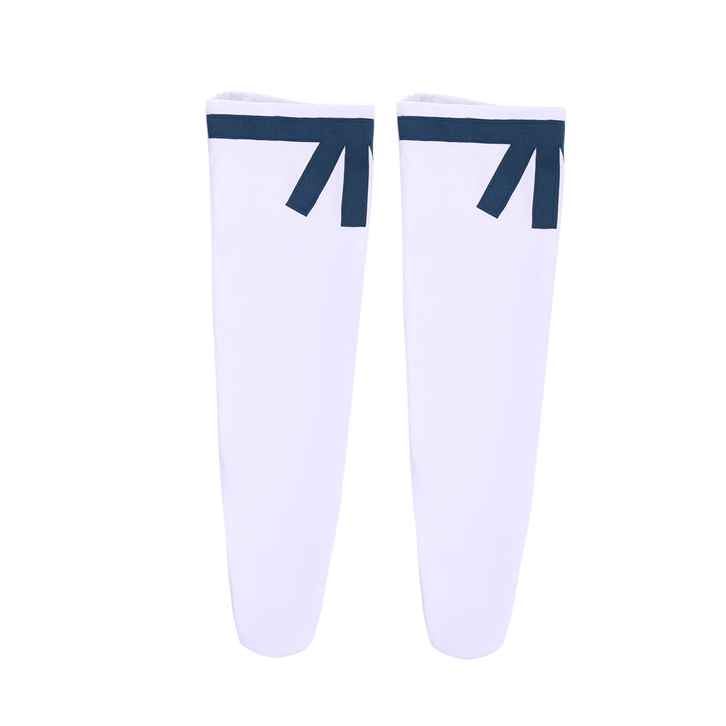 Halloweez Shirou Fubuki Cosplay Outfit - White Love Academy Soccer Uniform for Summer