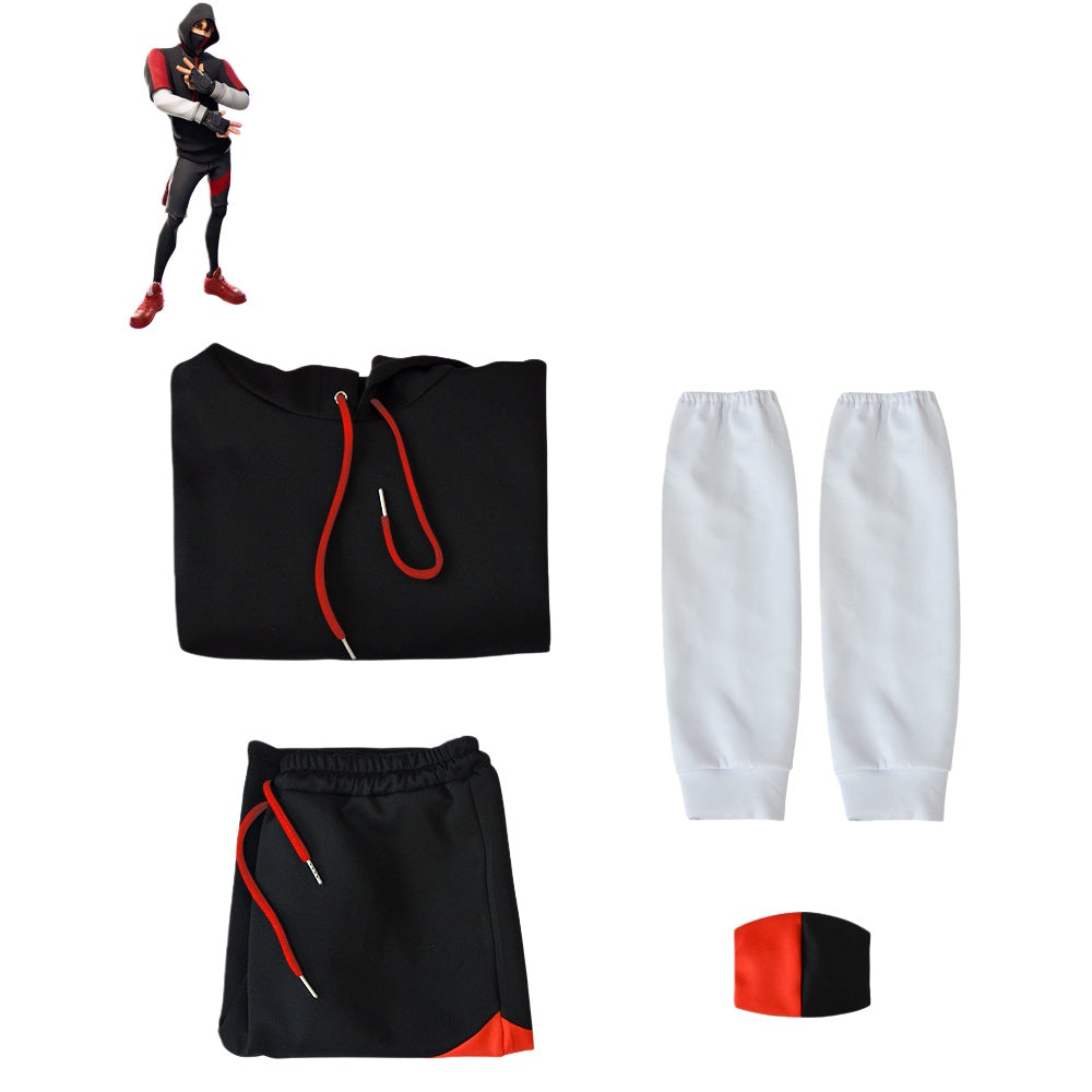 Fortnite Ikonik Skin Cosplay Hoodie - Halloween Gaming Costume for Fortnite Fans - Halloweez