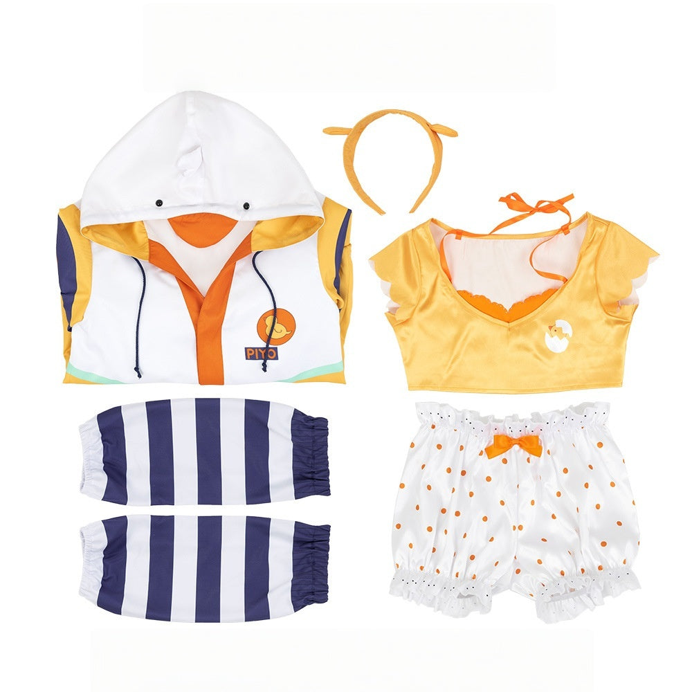 Virtual Idol VTuber Anchor 486 Subaru Homewear Anime Cosplay Costume Set - Halloweez