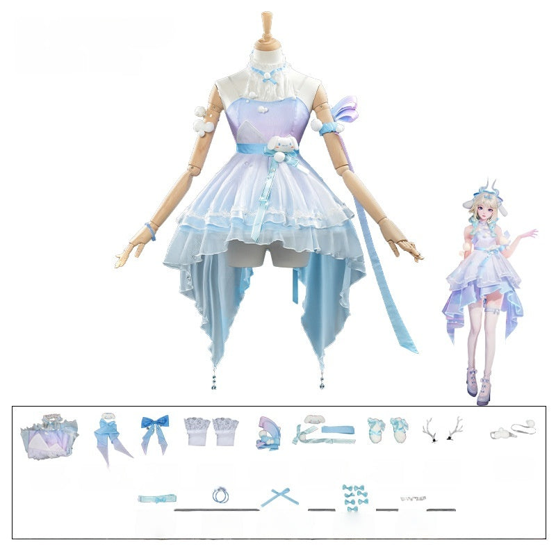 Cinnamoroll Dream Yao Cosplay Costume Sanrio Collaboration Anime Cosplay Outfit Full Set - Halloweez