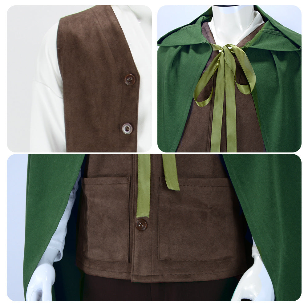 Lord of the Rings Frodo Baggins Cosplay Costume - Authentic Hobbit Halloween Outfit - Halloweez