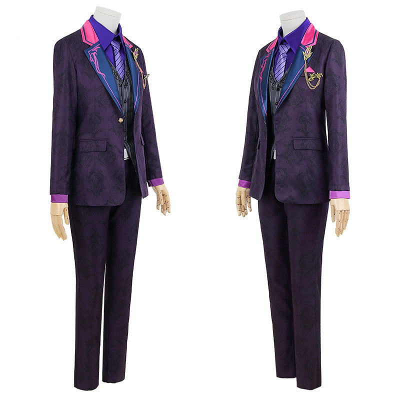 vtuber NIJISANJI Fuwa Minato Nightclub Suit Anime Cosplay Costume - Halloweez