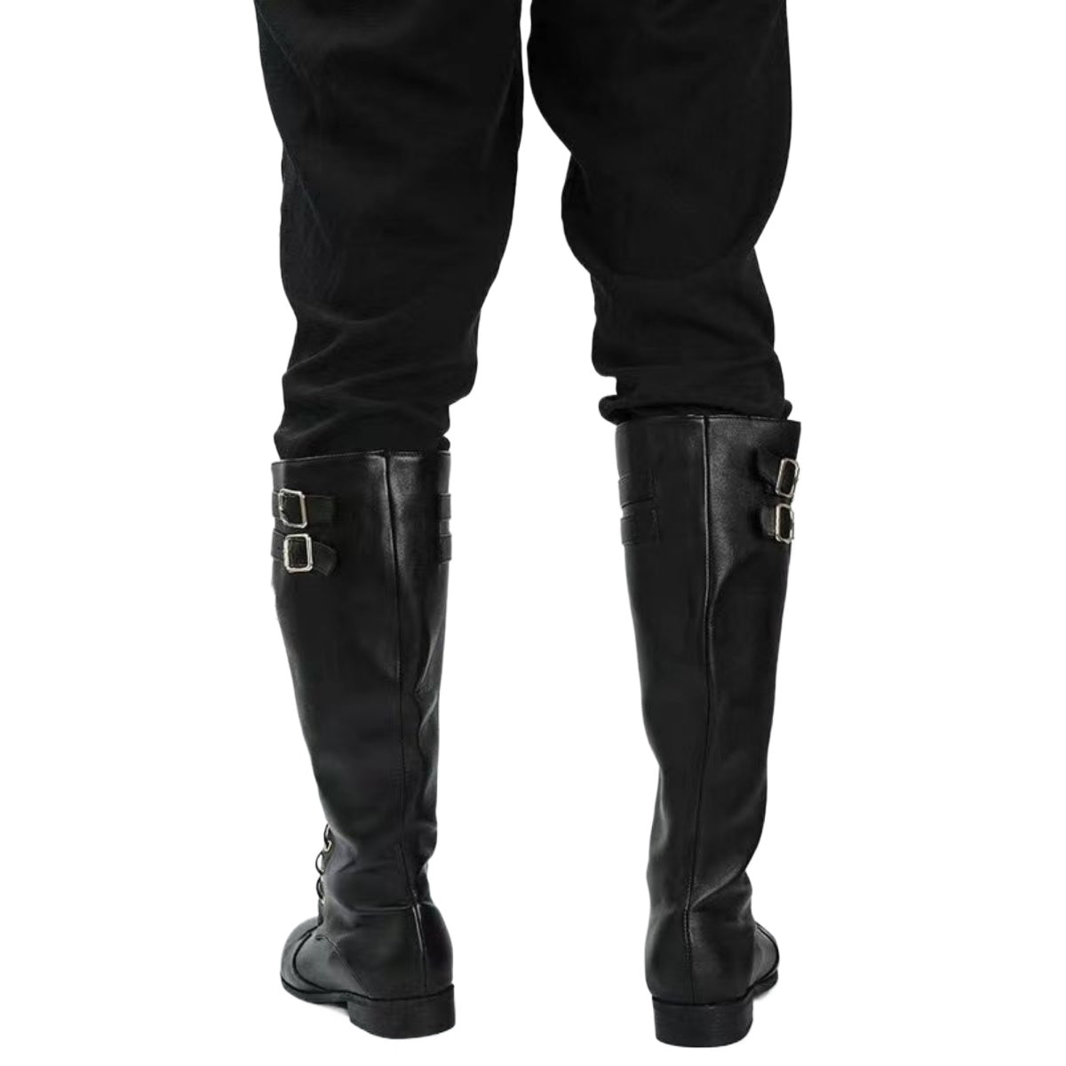 Halloweez Medieval Steampunk Cosplay Boots, Unisex PU Leather Pirate Larp Shoes - Halloweez